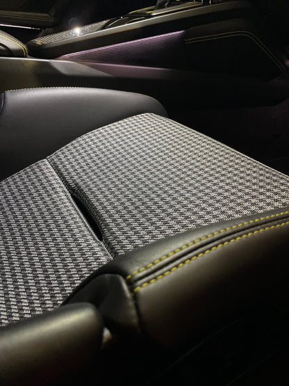 Houndstooth anthracite, silver