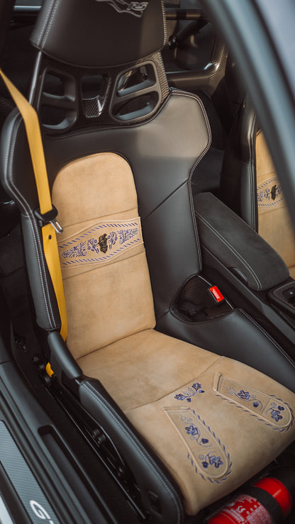Porsche Schalensitz Lederhose