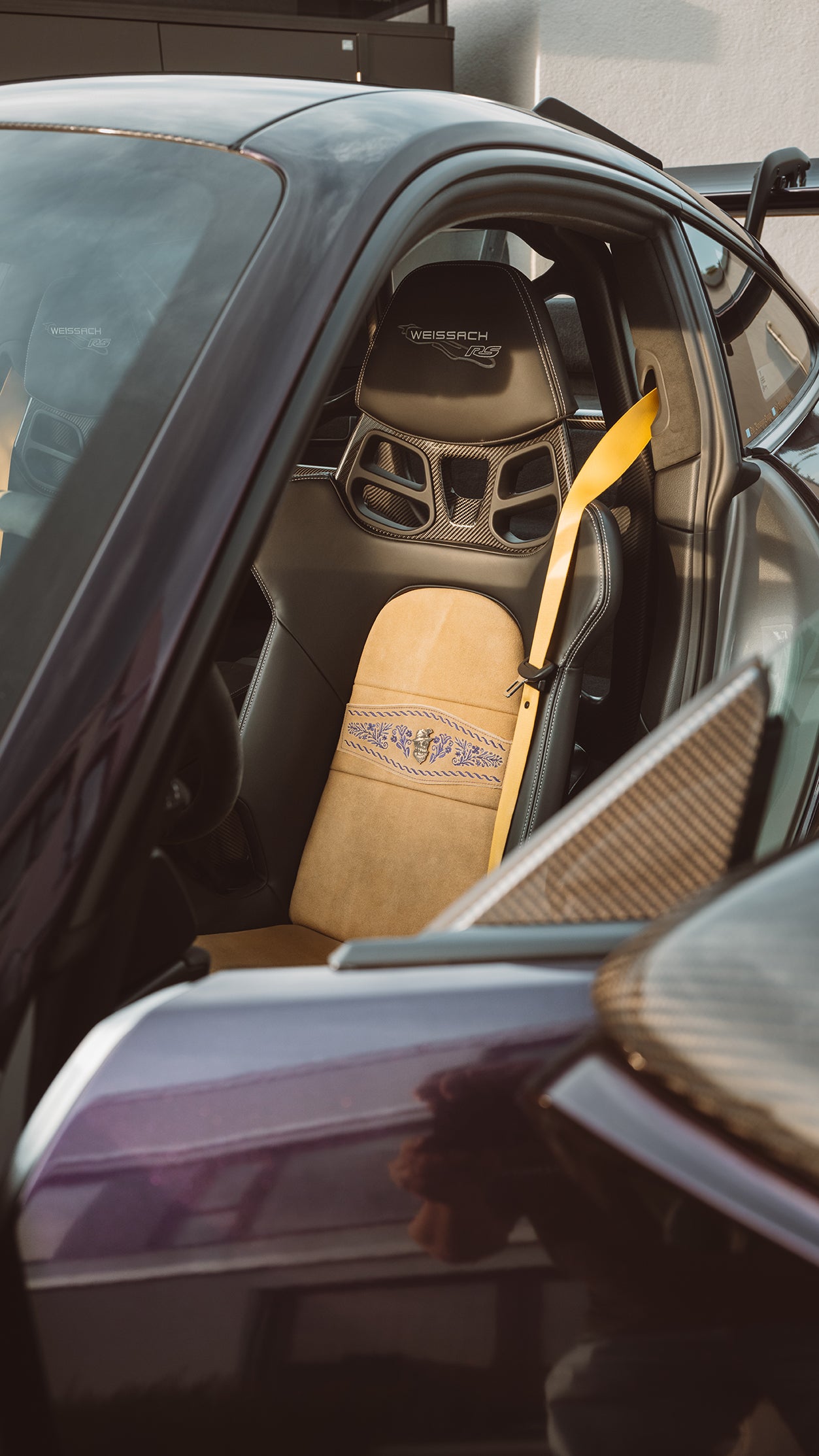 Porsche Schalensitz Lederhose