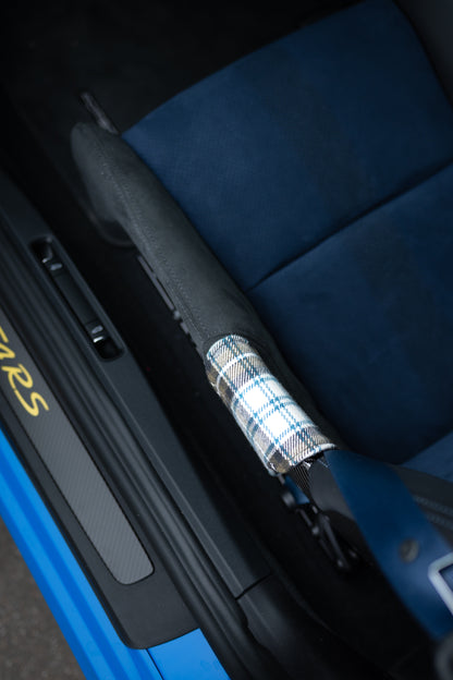 Alcantara® mit Ziernaht & Schottenkaro beige für Vollschalensitze