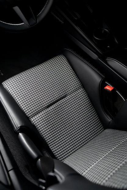 Hahnentritt Inserts für Porsche Schalensitze – anthrazit, silber - Project Pepita