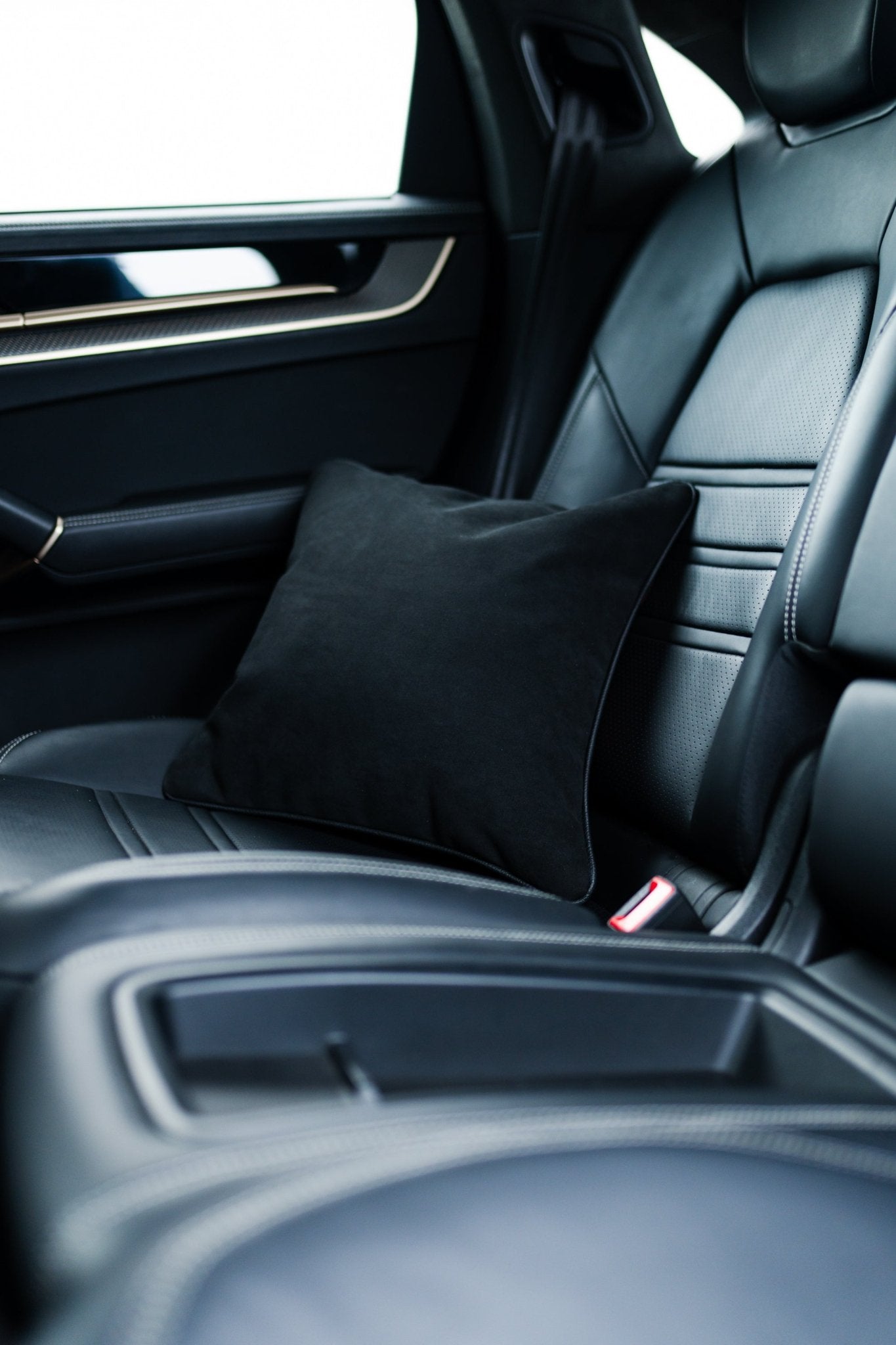 Hahnentritt Kissen für Porsche – schwarz, rot - Project Pepita