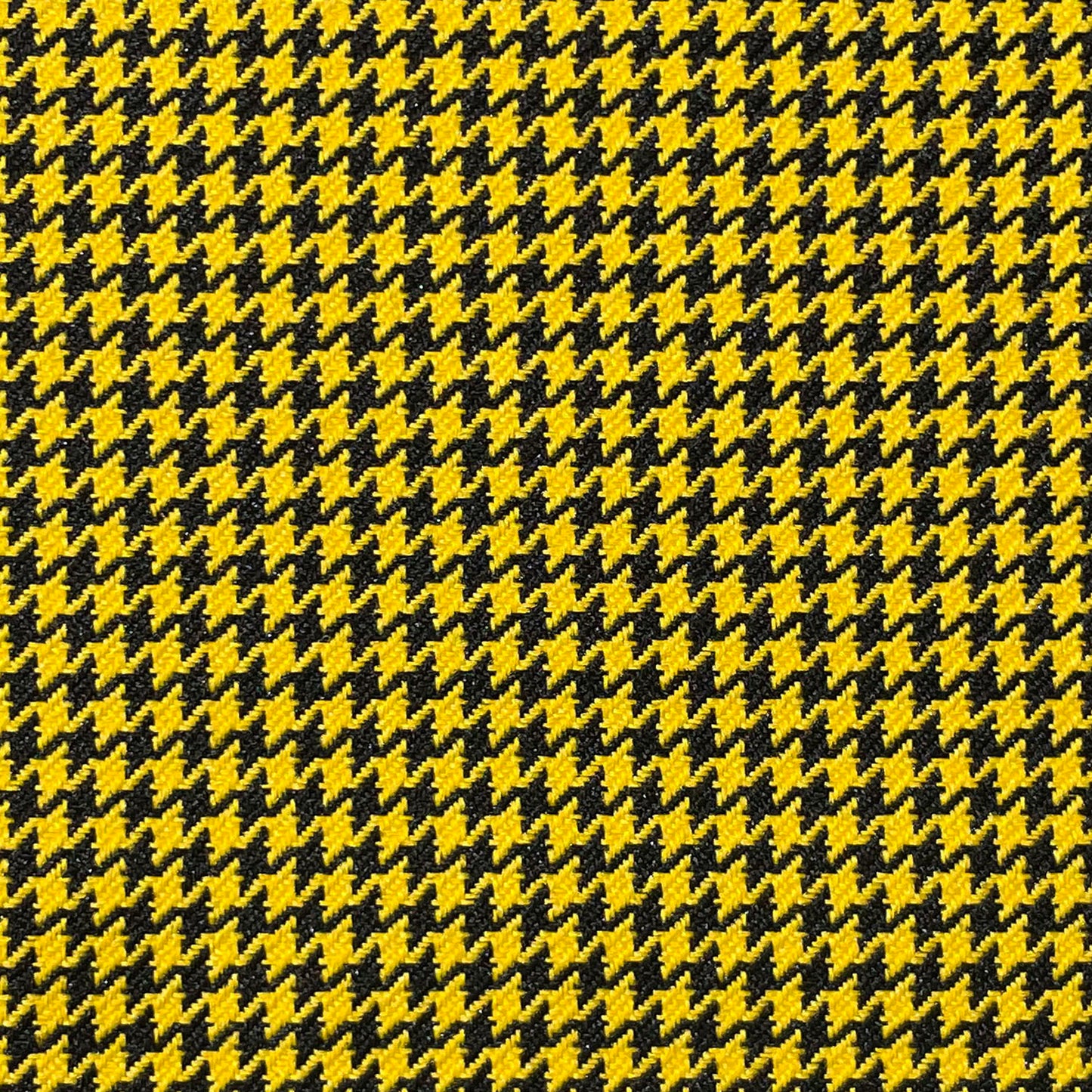 Hahnentritt Stoff – Schwarz & Gelb