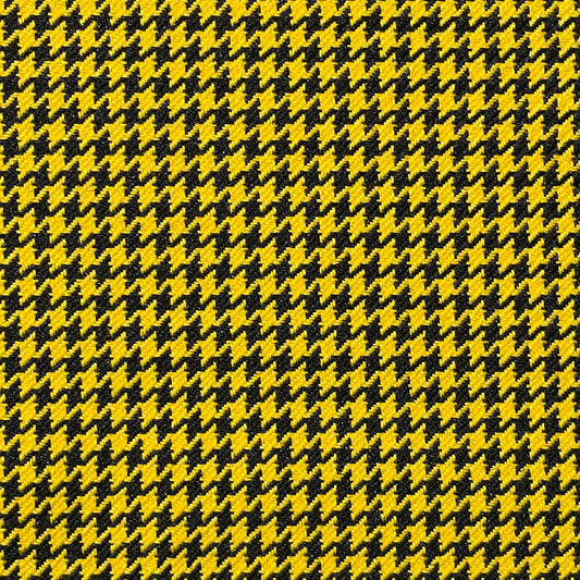 Hahnentritt Stoff – Schwarz & Gelb