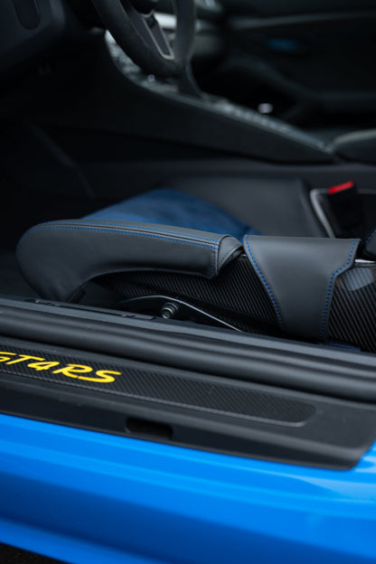 Lederschoner für Porsche Vollschalensitze mit Ziernaht - Project Pepita