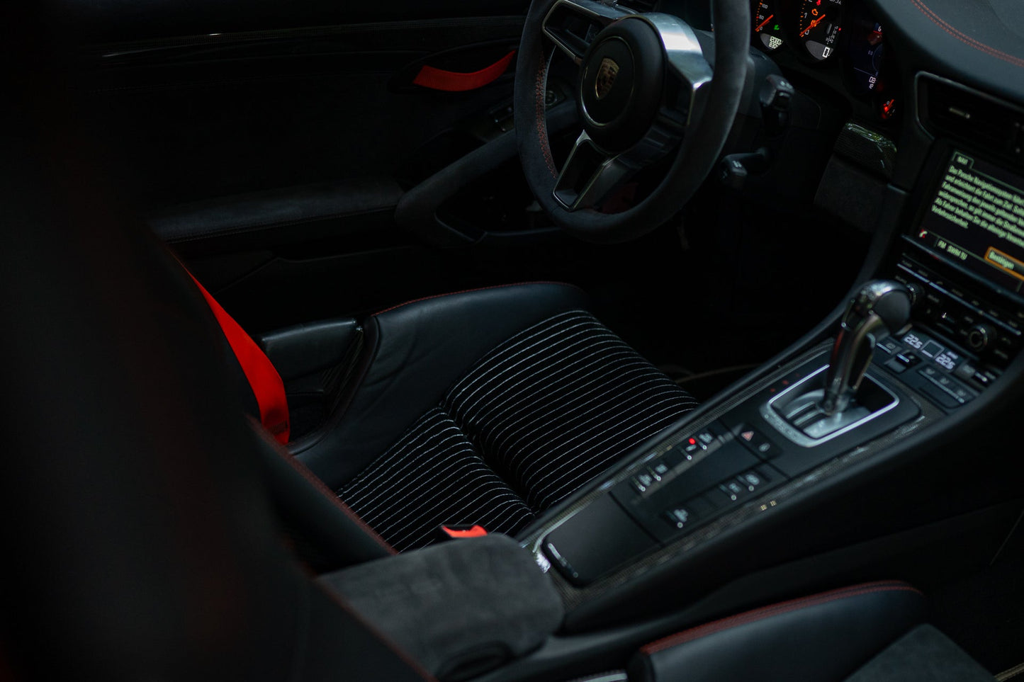 Nadelstreifen Inserts für Porsche Schalensitze – schwarz, weiß - Project Pepita