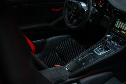 Nadelstreifen Inserts für Porsche Schalensitze – schwarz, weiß - Project Pepita