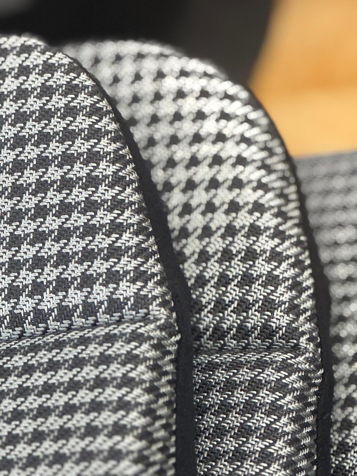 Houndstooth anthracite, silver